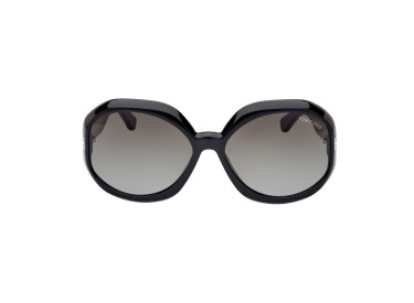 Tom Ford FT1011 01B Shiny Black/Gradient Smoke