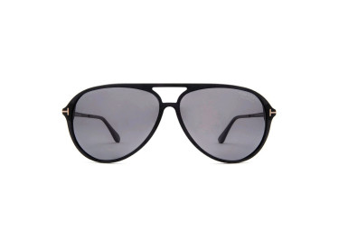 Tom Ford FT0909 02D Matte Black/Polarized Smoke