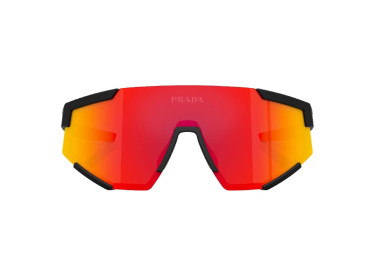 Prada Sport PS04WS DG002U Black Rubber/Brown Mirror Orange