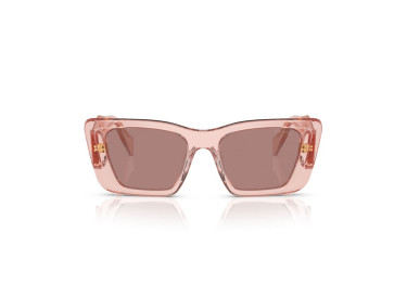 Prada PR08YS 19Q10D Transparent Peach/Light Brown