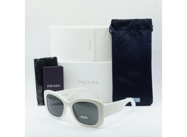 Prada PRA08S 1425S0 Talc/Dark Grey
