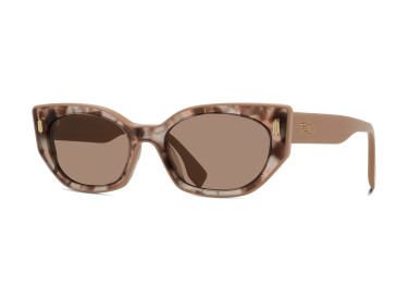Fendi FE40018I 55E Light Rose Havana/Light Brown