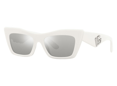 Dolce & Gabbana DG4435 33128V White/Clear Mirror Silver