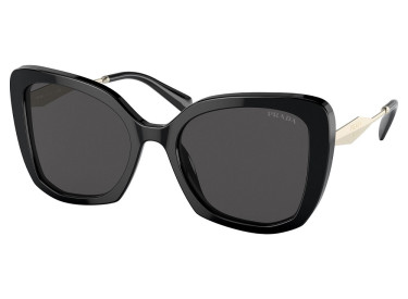 Prada PR03YS 1AB5S0 Shiny Black/Dark Grey