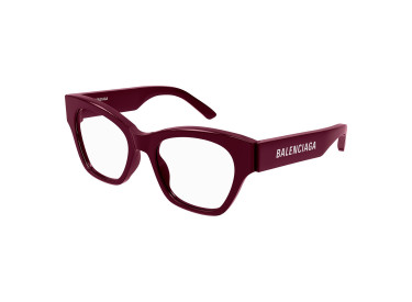 Balenciaga BB0263O 004 Burgundy 52mm