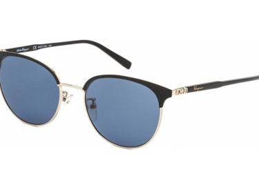 Salvatore Ferragamo SF2201S 703 Light Gold/Black / Blue