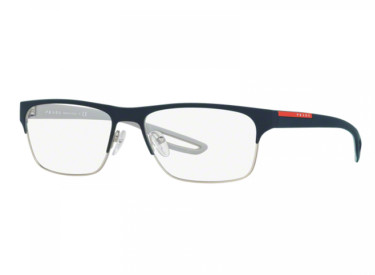 Prada Sport PS52GV UR5101 Blue/Steel Rubber 55mm