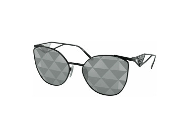 Prada PR50ZS 1AB03T Black/Grey Tampo Triangles Silver