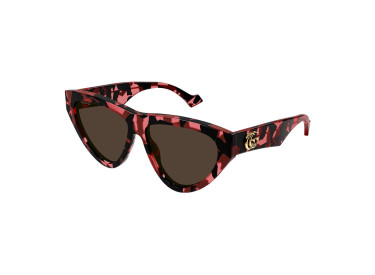 Gucci GG1333S 003 Spotted Black and Cherry Havana/Dark Brown