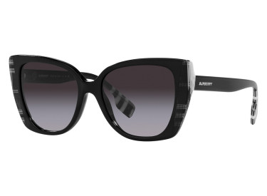 Burberry BE4393 40518G Black/Check White Black/Grey Gradient