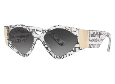 Dolce & Gabbana DG4396 33148G Transparent Graffiti / Grey Gradient Black