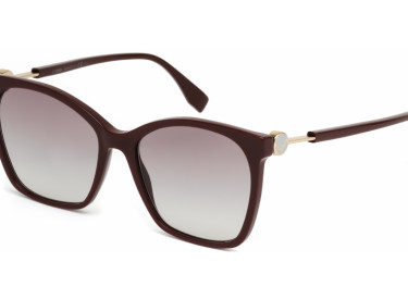 Fendi FF0344/S 00T7 9O Plum/Grey Gradient