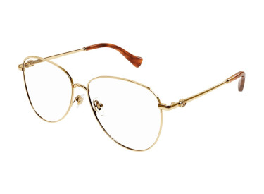 Gucci GG1419S 004 Gold/Clear to Violet with Star Pattern Photochromic