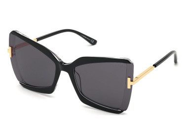 Tom Ford FT0766 03A Black & Crystal with Endura Gold/Grey