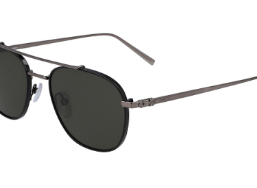 Salvatore Ferragamo SF200S 035 Shiny Gunmetal/Green