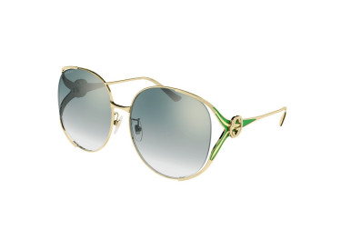 Gucci GG0225S 006 Gold/Green/Gradient Green