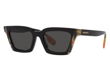 Burberry BE4392U 405587 Black/Vintage Check/Dark Grey