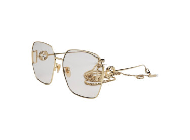 Gucci GG1207SA 006 Gold/Yellow with Gold Chain