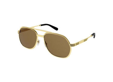 Gucci GG0981S 003 Shiny Gold/Light Brown