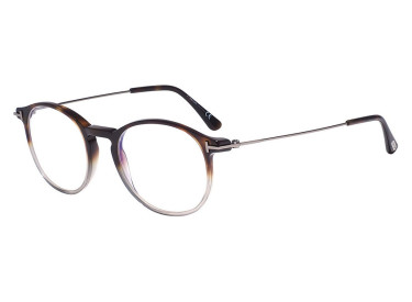 Tom Ford FT5759-B 056 Shiny Grey Havana to Grey/Dark Ruthenium 51mm