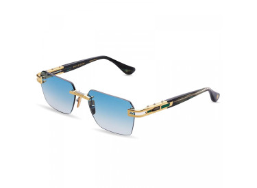 Dita META-EVO-ONE-DTS-147-A-03  Yellow Gold - Arctic Sky Swirl / Turquoise to Clear Gradient