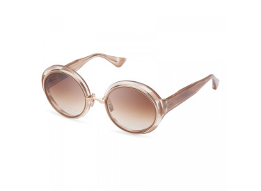 Dita MICRO-ROUND-DTS-406-A-02  Dusty Pink Swirl - White Gold / Dark Brown to Clear Gradient
