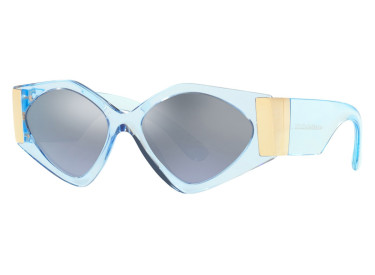 Dolce & Gabbana DG4396 29557C Transparent Light Blue/Light Blue Mirror Silver Gradient