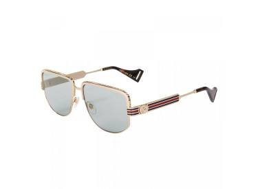 Gucci GG0585S 005 Gold/Light Blue