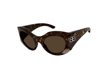 Balenciaga BB0256S 002 Havana/Brown