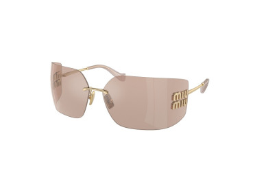 Miu Miu MU54YS ZVN20F Pale Gold/Pink Mirror