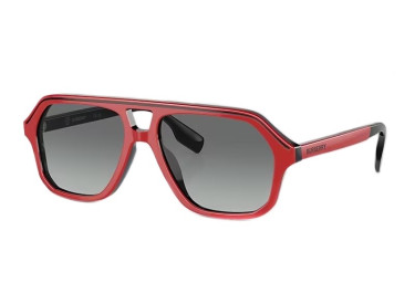 Burberry JB4340 396311 Red/Black/Grey Gradient