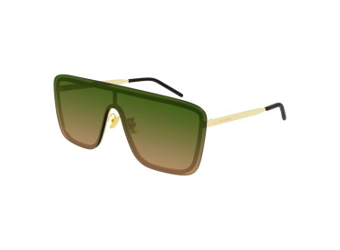 Saint Laurent SL364MASK 007 Gold/Green