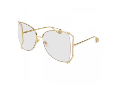 Gucci GG0252S 001 Gold/Transparent