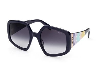 Emilio Pucci EP0156 90W Shiny Blue/Gradient Grey