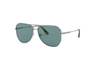 Prada PR63XS 5AV04D Gunmetal/Green Polarized 58mm