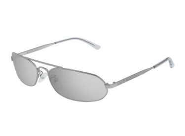 Balenciaga BB0010S 005 Silver/Silver Mirrored