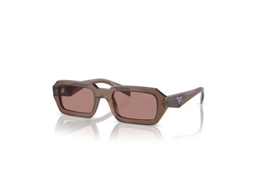 Prada PRA12S 17O60B Brown Transparent/Light Brown