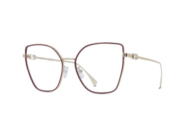 Fendi FE50012U 033 Shiny Light Gold 56mm