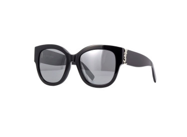 Saint Laurent SLM95/F 002 Black/Silver Mirror