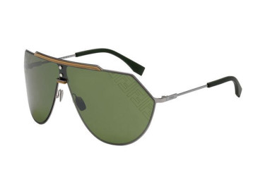 Fendi FFM0075/S 6LB/EL Ruthenium/Green Mirror