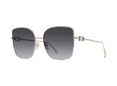 Fendi FE40013U 32B BAGUETTE Light Gold/Smoke