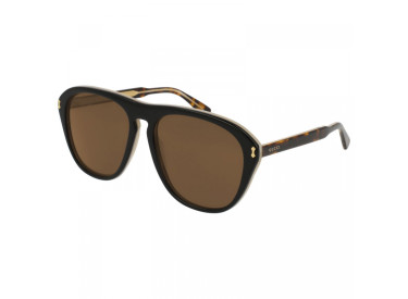 Gucci GG0128S 004 Black/Brown