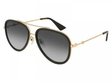 Gucci GG0062S 007 Gold Black/Grey Gradient