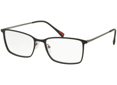Prada Sport PS51LV 6BJ1O1 Black Rubber/Gunmetal Rubber 54mm