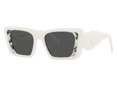Prada PR08YSF 02V5S0 White/Havana Black/Dark Grey