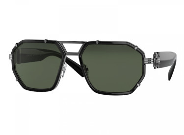 Versace VE2228 100171 Black/Dark Green Lens