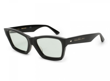 Celine CL40053I 01N Shiny Black/Green