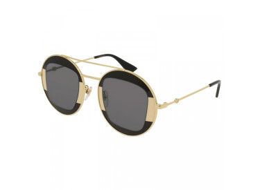 Gucci GG0105S 006 Gold/Black/Grey