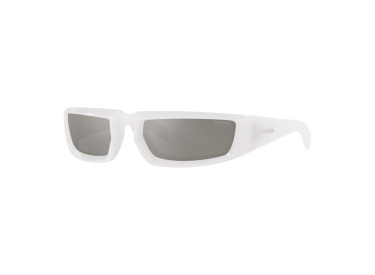 Prada PR29YS 12D2B0 Opal White/Light Grey Mirror Silver