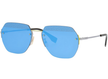 Fendi FFM0067/F/S MVU3J Palladium/Azure Blue
